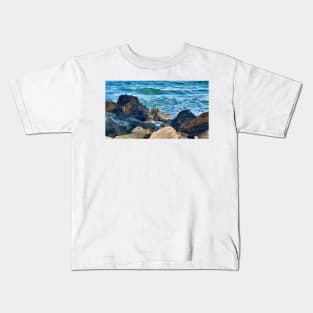 On the Rocks by the Sea Kids T-Shirt